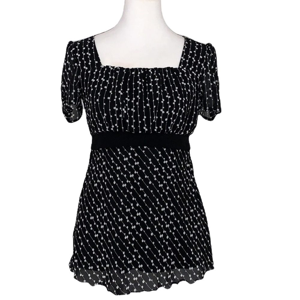 Cato short sleeved tie back  baby doll blouse